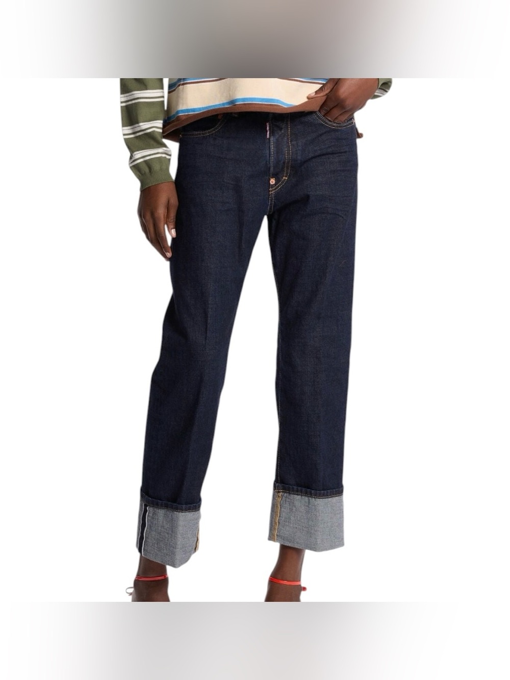 NWT - DSQUARED2 Cool Girl Cropped Jeans Dark Wash IT 42 US 6